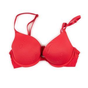 PINK Victoria's Secret Wear Everywear red Push Up bra size 32B